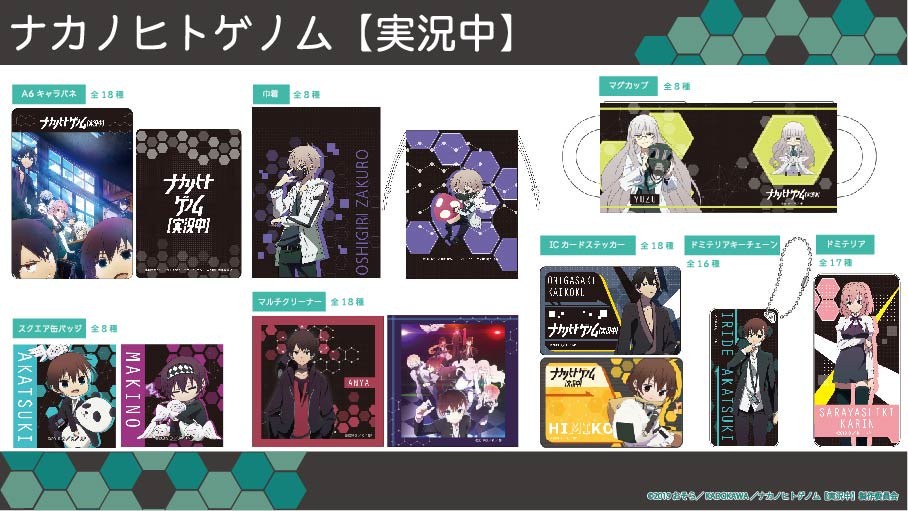 ナカノヒトゲノム【実況中】より商品発売決定 - 株式会社GRANUP