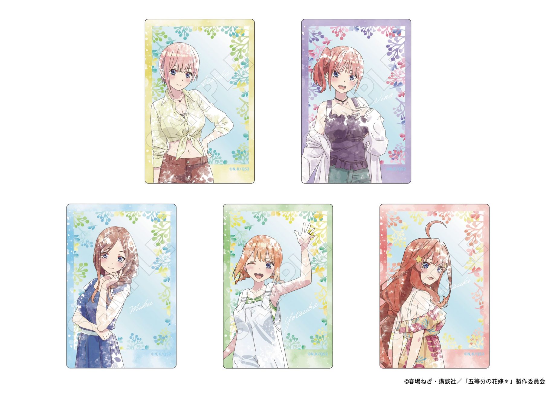 【商品案内🔈】TVスペシャルアニメ「五等分の花嫁＊」よりこもれびアート第二弾の新商品全3アイテムが登場！