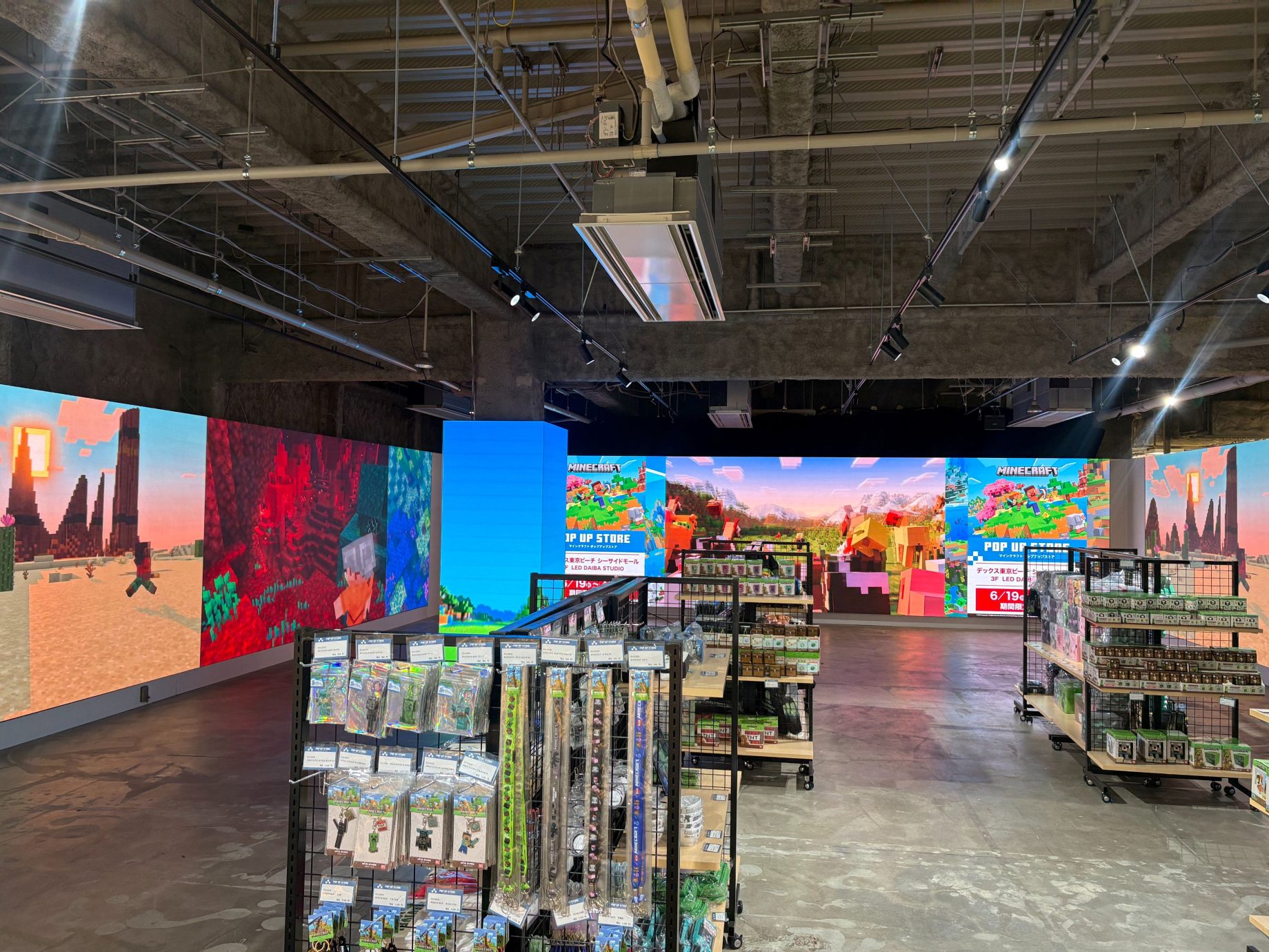 MINECRAFT POPUP STORE in LED DAIBA STUDIOがオープンしております🎉