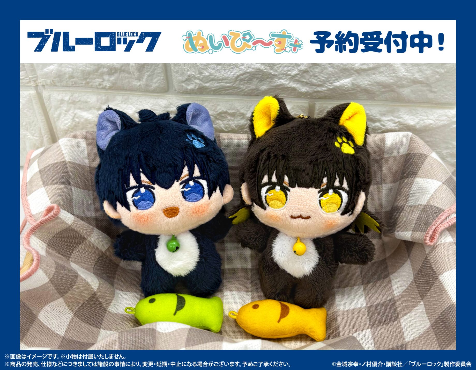【Product Spotlight 🔈】"Harapko Nyanko" from the "Nuipiece+" series, from the TV anime "Blue Lock", is now available for pre-order!